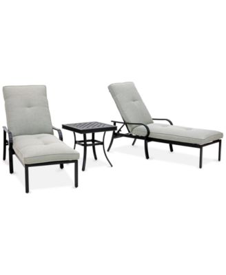 Agio - St Croix Outdoor 3-pc Chaise Set (2 Chaise Lounge Chairs + 1 End Table)