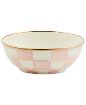 MacKenzie-Childs - Rosy Check Everyday Bowl, 16-oz.