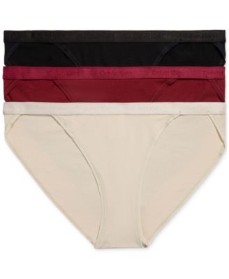 Calvin Klein - Women's 3-Pk. Modern Logo String Bikini Underwear