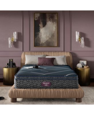 Beautyrest - World Class Level Four 14" Hybrid Medium Apex Top Mattress Set - Queen