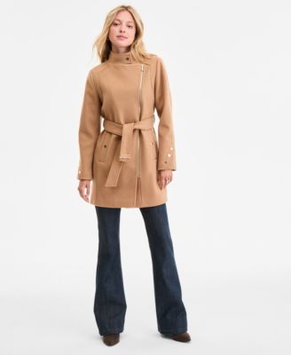 Michael Kors - Women's Asymmetric Belted Coat
