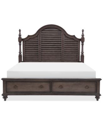 Furniture - Mandeville Louvered California King Storage Bed