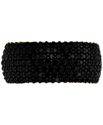 Macy's - Black Cubic Zirconia Pav&eacute; Wide Seven Row Statement Ring (Also in White Cubic Zirconia)