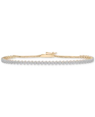 Wrapped in Love - Diamond Zigzag Cluster Link Bracelet (3/4 ct. t.w.) in 10k Gold
