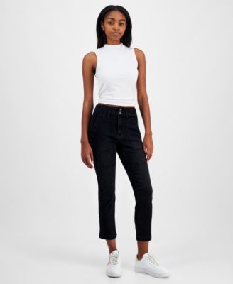 Dollhouse - Juniors' High-Rise Straight-Leg Jeans