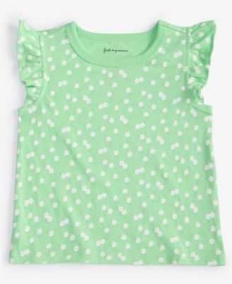 First Impressions - Baby Girls Daisy Dot-Print T-Shirt