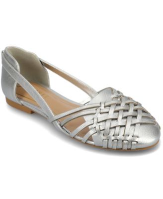 Journee Collection - Collection Women's Ekko Woven Round Toe Flats