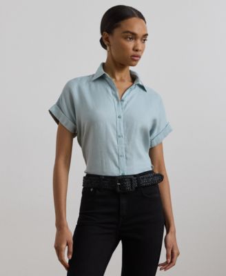 Lauren Ralph Lauren - Petite Dolman Sleeve Linen Top