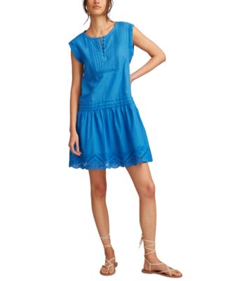 Lucky Brand - Women's Cotton Cutwork Tiered Minidress