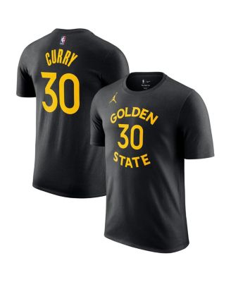 Jordan - Men's Stephen Curry Black Golden State Warriors Statement Edition Name Number T-Shirt