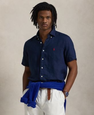 Polo Ralph Lauren - Men's Short-Sleeve Linen Button-Up