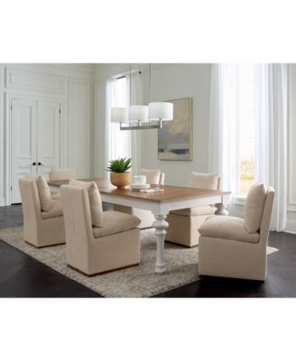 Furniture - 7 Pc. Set (Mandeville Rectangular Dining Table & 6 Kenity II Side Chairs)