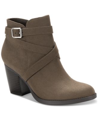 Style & Co - Women's Zetaa Strappy Belt-Heel Booties