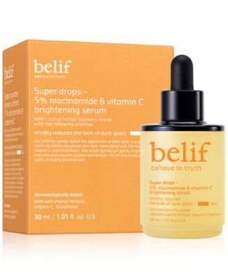 Belif - Super Drops 5% Niacinamide & Vitamin C Brightening Serum, 1.01 oz.