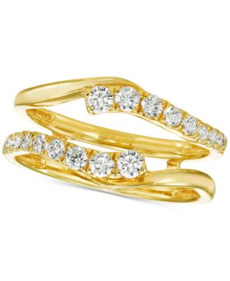 Macy's - Diamond Asymmetrical Enhancer Ring Guard (1/2 ct. t.w.) in 14k Gold