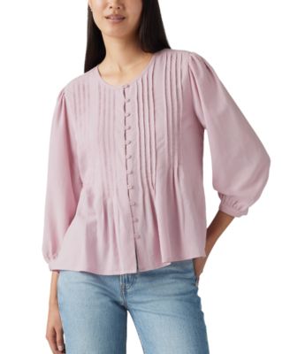 Levi's - Women's 3/4-Sleeve Button-Front Blouse