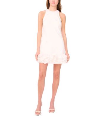 CeCe - Women's Sleeveless Ruffled-Hem Sheath Dress