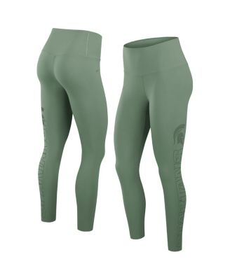 Nike - Women's Sage Green Michigan State Spartans Zenvy Performance Leggings