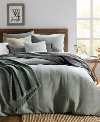 Oake - Verdant Mirage 3-Pc. Duvet Set, Full/Queen