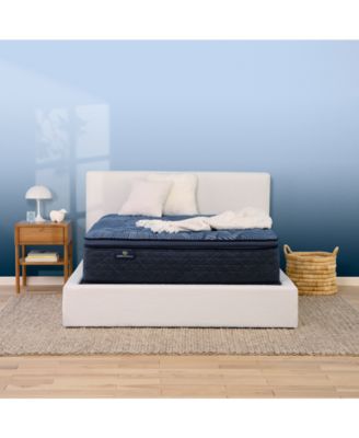 Serta - Perfect Sleeper Cobalt Calm 15" Plush Pillow Top Mattress-Queen