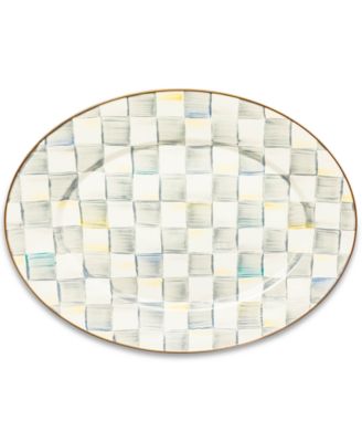 MacKenzie-Childs - Sterling Checks Medium Oval Platter