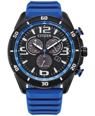 Citizen - Men's Sport Casual Brycen Blue Silicone Strap Watch 44.8mm