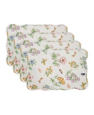 Lenox - Table Linens, Butterfly Meadow 13" x 19" Quilted Placemat