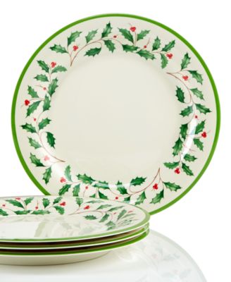 Lenox - Holiday 4-piece Melamine Dinner Plate Set