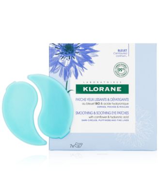 Klorane - Smoothing & Soothing Eye Patches With Cornflower & Hyaluronic Acid, 7-Pk.