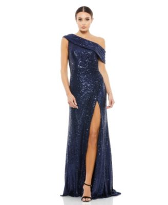 Mac Duggal - Sequin One-Shoulder Gown