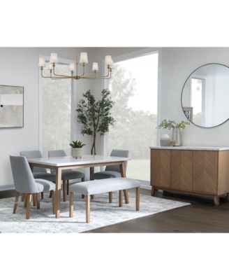 Furniture - Mabell 6-Pc. Set (Table, 4 Side Chairs & Bench)