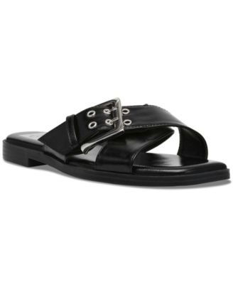 DV Dolce Vita - Women's Mayson Crossband Buckle Slide Flat Sandals