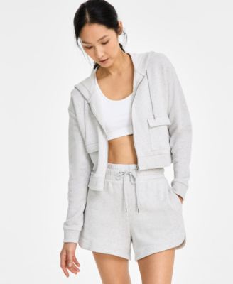 ID Ideology - Women's Cropped Zippered Hoodie
