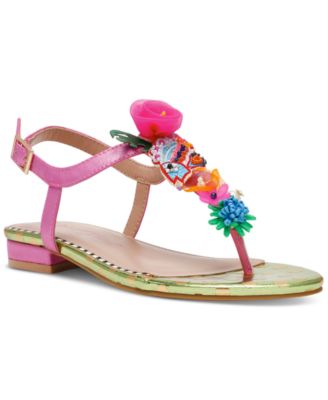 Betsey Johnson - Women's Murphee Embellished Thong Slide Sandals