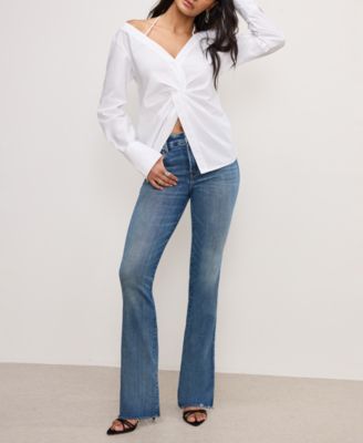 Good American - Women's Soft Tech Good Bootcut Jeans