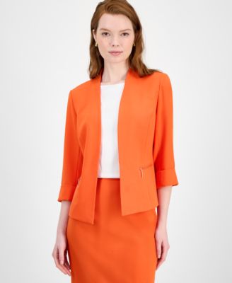Kasper - Crepe Cardigan Jacket, Regular & Petite Sizes