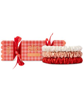 Slip - 3-Pc. Pure Silk Skinny Scrunchie Cracker Set - Elsie