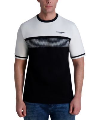 KARL LAGERFELD PARIS - Men's Stripe Logo T-Shirt