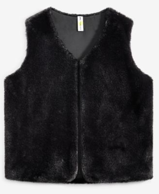 Epic Threads - Toddler Girls Solid Faux-Fur Vest