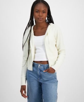 Ultra Flirt - Juniors' Full-Zip Hoodie Sweater