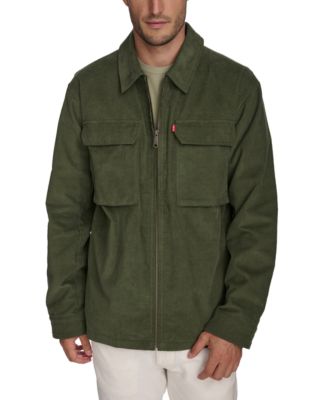 Levi's - Men's Solid Full-Zip Corduroy Shirt Jacket