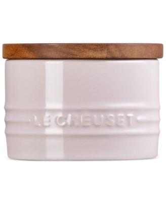 Le Creuset - Stoneware Signature Salt Cellar with Wood Lid, 7-Oz.