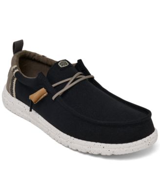 Hey Dude - Men's Wally Summer Linen Casual Moccasin Sneakers from Finish Line