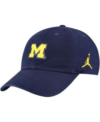 Jordan - Men's&nbsp;Navy Michigan Wolverines Club Swoosh Performance Adjustable Hat