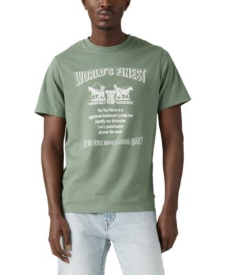 Levi's - Men's Classic Fit Short Sleeve Two Horse Graphic Crewneck T-Shirt