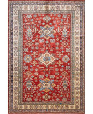 Bashian - One of a Kind Fine Kazak 640371 6'8x9'7 Area Rug