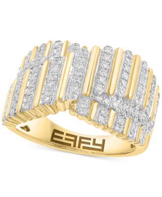 EFFY Collection - Diamond Multiple Column Crossover Ring (1/2 ct. t.w.) in 14k Gold