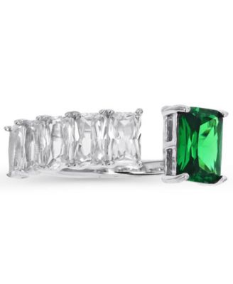 Macy's - Cubic Zirconia Baguette Ring (2.31 ct. t.w.) in Sterling Silver