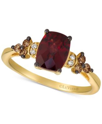 Le Vian - Rhodolite Garnet (1-3/4 ct. t.w.) & Diamond (1/6 ct. t.w.) in 14k Yellow Gold