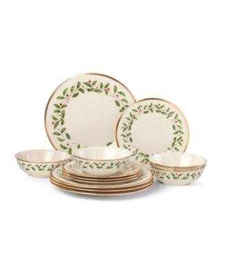 Lenox - Holiday 12-Piece Plate & Bowl Set